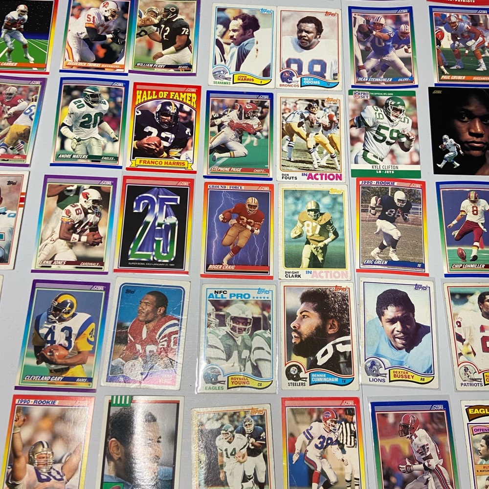 Football Cards raw 1990